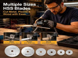Circular Saw Blade Set, Multiple Size HSS Saw Blades, Multi Function For Grinding And Carving, for V1369-AZ3-W-12118