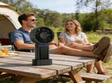 Solar USB Fan 5 Speed 1200mA Portable Handheld Outdoor V1369-AZ3-W-10326