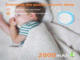White Noise Machine with 14 Sounds and Night Light Black V1263-JX-5464