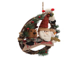 Christmas Wreath Fadeless Durable Joyful Vibes Rich Bright Colors Grapevine Wreath for Door Window V1294-YM0512-3115220135112