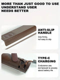 LED-lit electric barbecue brush, rechargeable rotating cleaning, instantly cleans the grill after V1232-BXGGLS001