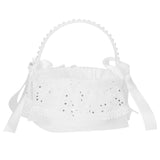 Flower Lace Basket White Romantic Basket Candies Container Wedding Ceremony Decoration5707 V1294-YM0721-3115200142813