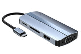 8-in-1 Docking Station Type-C to HDMI Multi-Display USB-C Hub PD 100W V1263-JX-6337