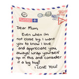 Mother's Day Father's Day Letter Printed Throw Blanket Gifts Soft Flannel Blanket for Bed Couch V1294-YM0523-10343287