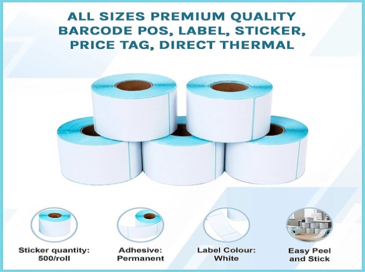 All Sizes Premium Quality Barcode POS, Label, Sticker, Price tag ...