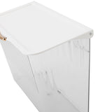 4L Wall Mounted Laundry Basket Dustproof Multifunction Wall Hanging Dirty Clothes Basket with Lid V1294-YM0901-3117240163411