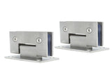 2Pcs Glass Door Hinge Heavy Duty Glass Door 90 Degree Hinges Durable Stainless Steel Bathroom Gate V1294-YM0703-3114230035711