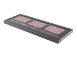 Large Digital Big Jumbo LED Wall Timer Alarm Battery Clock With Calendar Temperature V1294-YM0901-DE-09EXJ45201