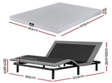 Artiss King Bed Frame and Giselle Bedding King Memory Foam Mattress Set, Electric Bed Base with Zero EAB-8183-NOBLE-15-K