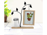 Picture Frame Double Sided Stable Base Smooth Edge High Strength Rustproof Decorative Burr Free V1263-JX-2627