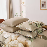 Cozy Floral Comforter Set, King Size, Quilted Warm Bedding with Pillowcases V745-MAB010948AJ3