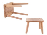 Multi Purpose Household Wood Stools Cute Small Bench Child Seat DIY Furniture StoolSquare Wood Color V1294-YM0901-3116200058414
