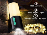 Camping String Lights 10M Light with Lanterns Camping Lights 4000mAh Charger,IPX6 V1192-AZ-W-11350