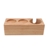 Wooden Coffee Tamper Holder 3 Hole Slip Resistant Coffee Tamping Station for Cafes Home Restaurant V1294-YM0717-3118220188112