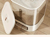 rice storage container, moisture-proof container, sealed food storage, flour storage, grain storage, V1102-122-88002-CRE-23L