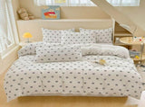 Bow Print Bedding Set - 3 Piece Set - Quilt Cover 200 x 229 cm with 2 Pillowcases 51 x 66 cm - White V888-ELOSUNG54957-7