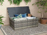 Outdoor PE Wicker Storage Box Garden 320L-Grey V264-OTF-506S-LGR
