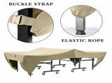 Premium Outdoor Ping Pong Table Cover Waterproof Sunproof Dustproof, Fits Standard Tables with V1341-ZY-NVW7PS4R-600D-BLACK