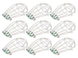 9Pcs Industrial Light Bulb Cage Metal Lamp Shade Guard Heat Isolation for Home V1366-AZ2-W-21622