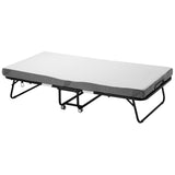 Rollaway Bed, 96.5 cm x 190 cm Folding Bed with 10 cm Mattress, Twin Size Foldable Bed with Sturdy V952-ZDC38YC4INCHYORRBV0