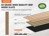 Wood Slat Acoustic Panels, 7.9 x 94.5 inch, MDF Accent Wooden Wall Panels for Modern Interior Wall V952-FHXWBTQBQXMLJP625V0