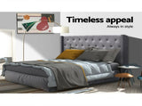 Artiss Bed Head Headboard King Size Fabric - LUCA Grey BFRAME-H-LUCA-K-GY