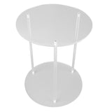 Clear Acrylic Plant Stand Round Top Corner Holder Planter Flower Pot Display Rack for Home Living V1294-YM0901-3115240041111