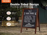 VEOVR A Frameboard Sign, 50x102 cm Double-Sided Sidewalk Signs, Freestanding Vintage Wooden V952-LSCTB2040INCHRVHUV0