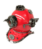 US Navy Mark V Diving Helmet Red V440-DH103C