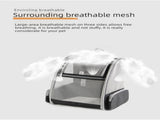 Black Breathable Pet Carrier Backpack - 35 x 29 x 41 cm Oxford Fabric Travel Bag with Mesh V888-ELOSUNG47427