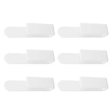 6PCS Hat Racks for Baseball Caps Acrylic Wall Mounted Self Adhesive Hat Storage Holder Wall Hat Hook V1294-YM0901-3116240033112