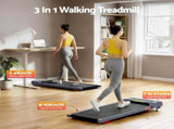 Everfit Treadmill Electric Walking Pad Incline Under Desk Home Gym 380mm Grey TMILL-380-INC-GR