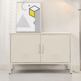 Artiss Buffet Sideboard Metal Cabinet - BASE White AI-LOCKER-LD-WH