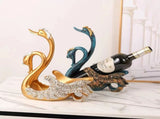Luxury Swan Wine Rack Innovative Desktop Wine Cabinet Decorative Ornaments for Living Room Office V1294-YM0512-3118220299211