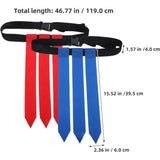 4pcs Flag Football Belts Adjustable Waist Flags for Outdoor Competition and Practice V1366-AZ2-W-15421