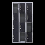 12-Door Locker for Office Gym Shed School Home Storage - 3-Digit Combination Lock V63-839031