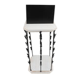 Chip Rack with Top Writing Pad Creative 360&deg Rotating 5 Tiers 40 Clips Wood Chip Display Stand for V1294-YM0901-3118240260511