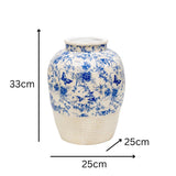 Glazed Stoneware Look Vase 43cm V637-88754VSE