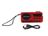 Emergency Radio Bluetooth Speaker Bluetooth 5.4 USB Portable FM Radio for Indoor Outdoor Travel V1294-YM0901-3115250071811
