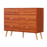 Artiss 6 Chest of Drawers Storage Cabinet Walnut FURNI-Q-CDR-02-WD-AB