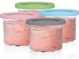 Creami Pints and Lids for Ninja,4 pack Creamy Icecream Containers Cups Jars Tubs Canisters V1188-MS-311-001