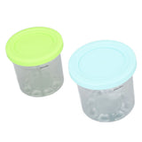 2PCS Ice Cream Pints Cup 600ml Ice Cream Container Storage Jar for Ninja NC299AMZ NC300s Blue and V1294-YM0703-3113230124911