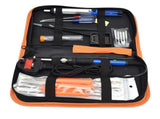 Electric Soldering Iron Kit with Solder Tips 180500&degC Adjustable DIY Welding Repairing ToolUK 220V V1294-YM0901-3117210128511