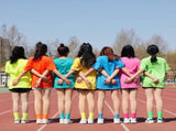 20 Pairs Womens Socks, Solid Color Crew Socks Colorful Lightweight Cotton Athletic Socks V1258-DP02-F-569