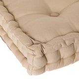 Beige Tufted Cotton Floor Cushion with Handle, Extra Thick, 38.5 x 38.5 x 8 cm V1188-MS-731-119