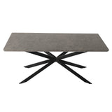 Dining Delight Rectangular Table and Navy Velvet Chairs Dining Set V264-DNT-411C-DGR-DNC-414V-BLU-6