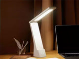 USB Rechargeable Foldable LED Desk Lamp Touch Control, 3-Color Temperature, Stepless Dimming, 120&deg V1107-CS-HYTD3600
