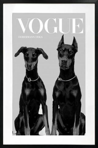 Luxury Dog Artwork Framed W Glass Front 80x120cm V637-E646073