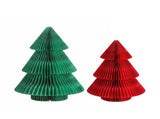 Jingle Jollys 2PCS Folding Tabletop Christmas Tree Xmas Decorations Red & Green PAPER-XMAS-SET-TABLE-01