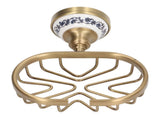 Soap Dish Holder Basket Hollow Design Waterproof Rustproof Wall Mounted Antique Bathroom Basket V1294-YM0521-3112220088311